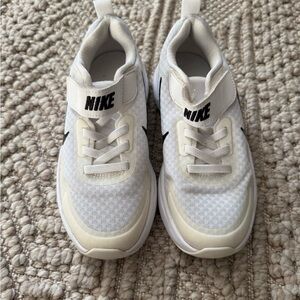 Nike Kids White and Cream Sneakers
